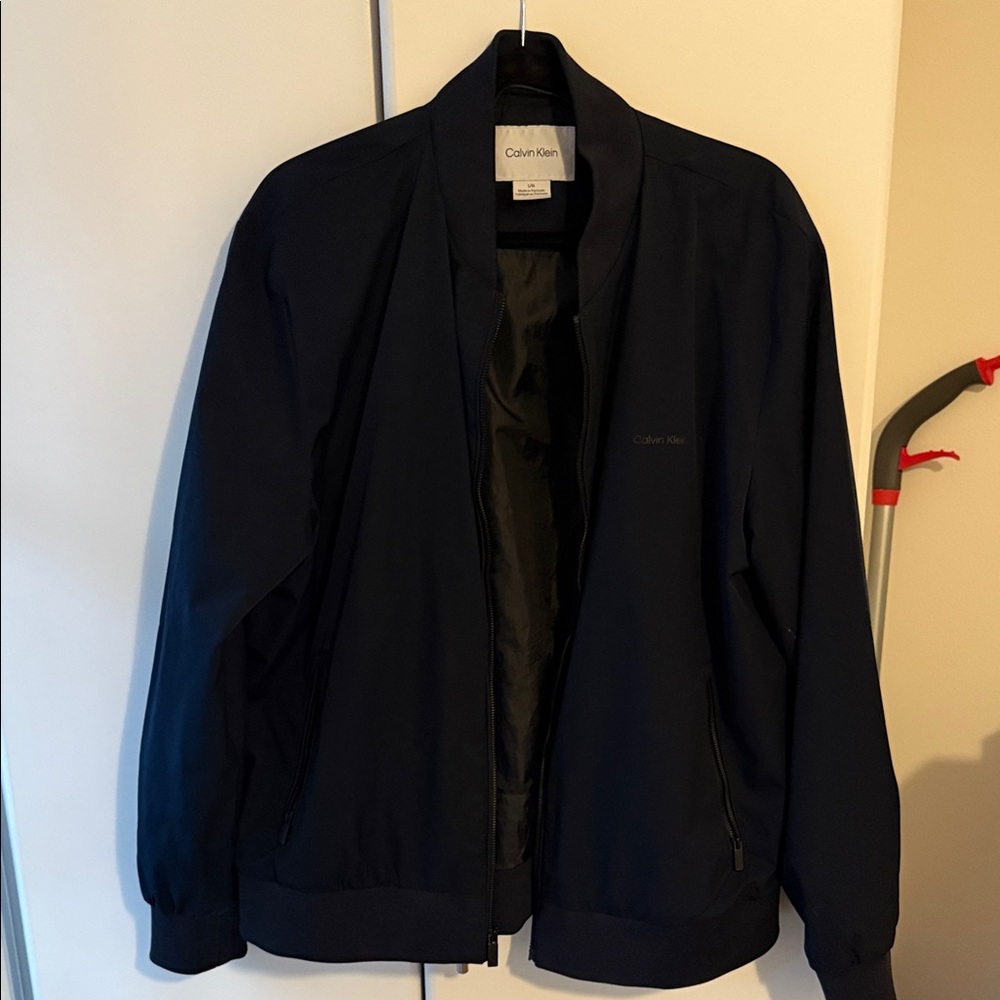 Calvin Klein Men's Dark Blue Bomber Jacket